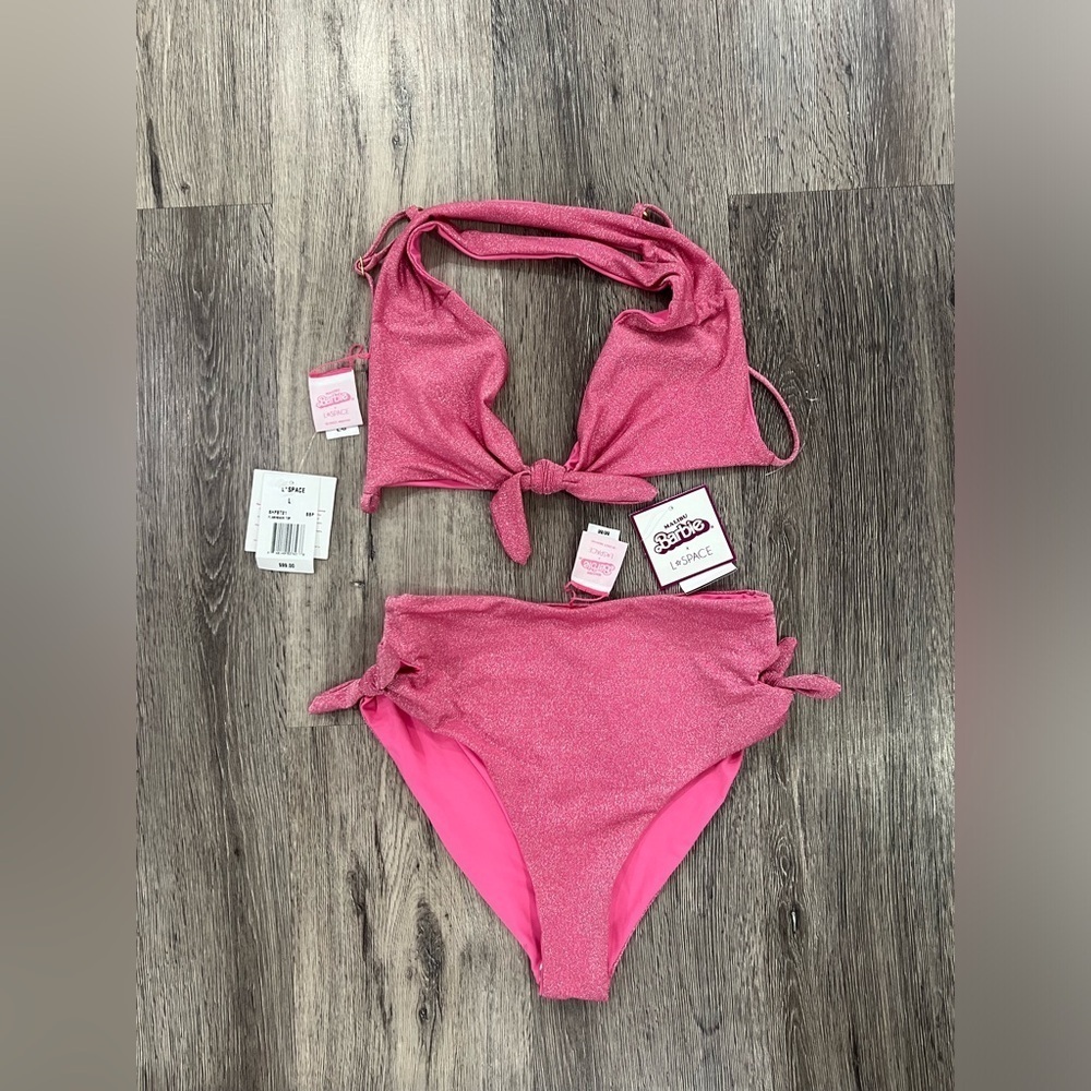 SPACE X MALIBU BARBIE HOT PINK BIKINI - Picture 3 of 7